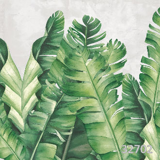 Banana leaves green